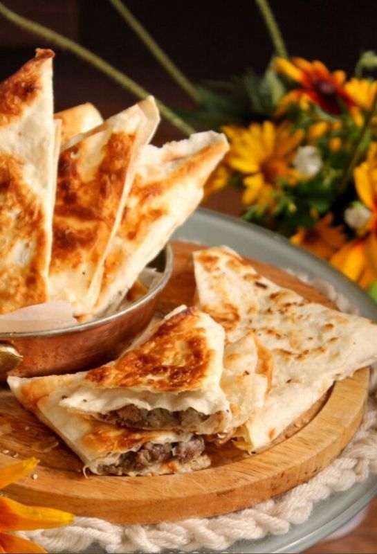 Ленивые самсы из лаваша с фаршем