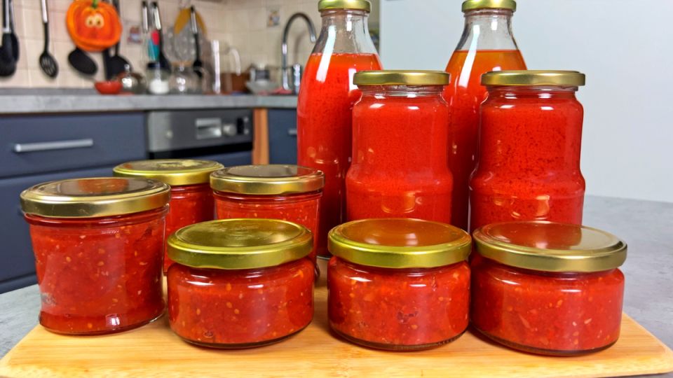 Натуральный томатный сок и острая аджика: секреты домашних заготовок