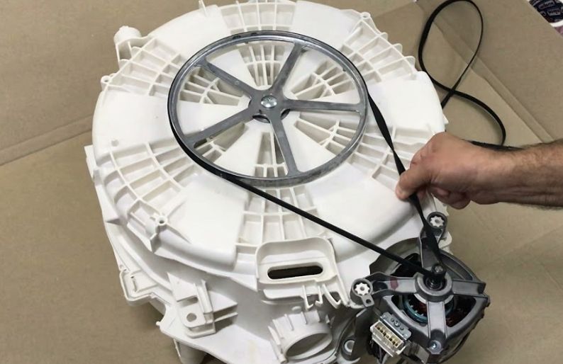 Замена ремня привода в стиральной машине