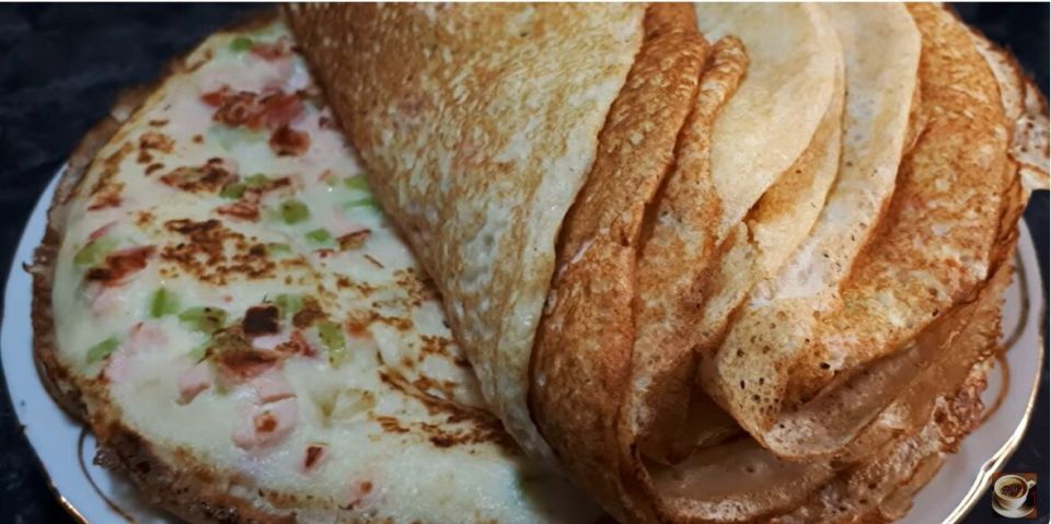 Необычные блины: приготовление с начинкой в тесте