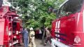 Опубликовано видео с места пожара на Трехсвятской в Твери