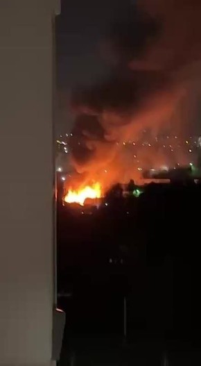 Во время пожара на пилораме произошла детонация газового баллона