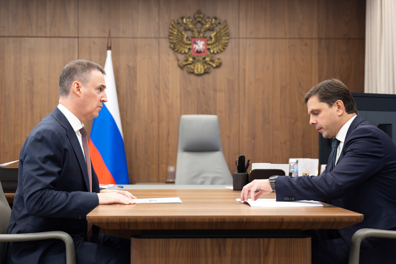 Дмитрий Патрушев и губернатор Орловской области Андрей Клычков обсудили вопросы экологии региона