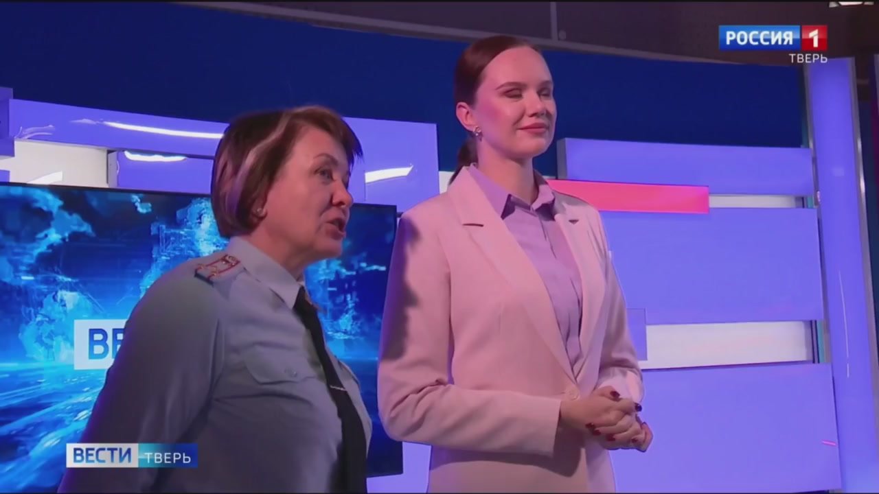 Дети сотрудников полиции побывали в гостях у «Вести Тверь»