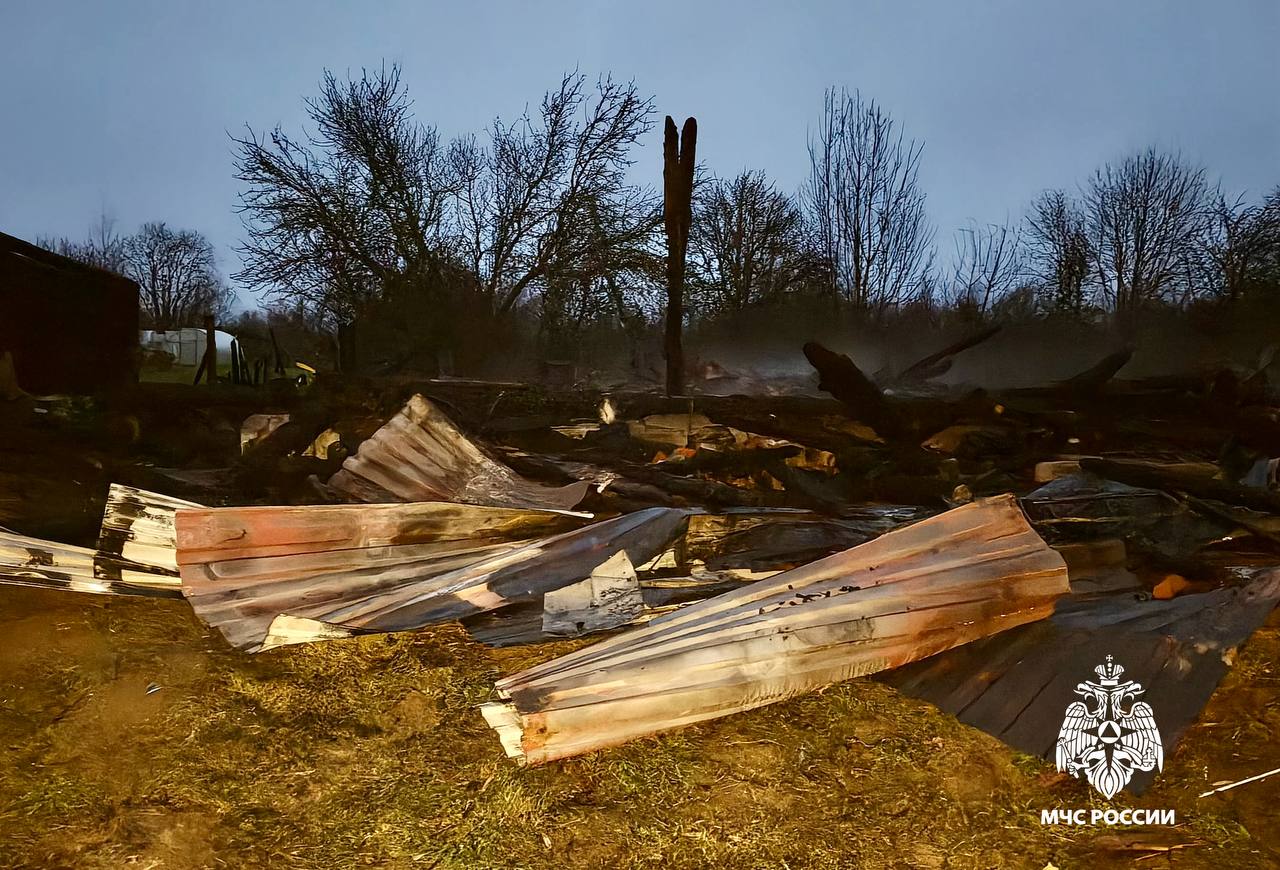 Стала известная причина пожара в Осташкове, где пострадал хозяин сгоревшего дома