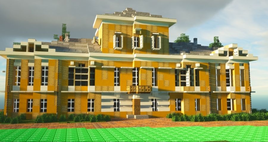 Энтузиасты построили в Minecraft копию музея Пушкина в Берново Энтузиасты построили в Minecraft копию музея Пушкина в Берново