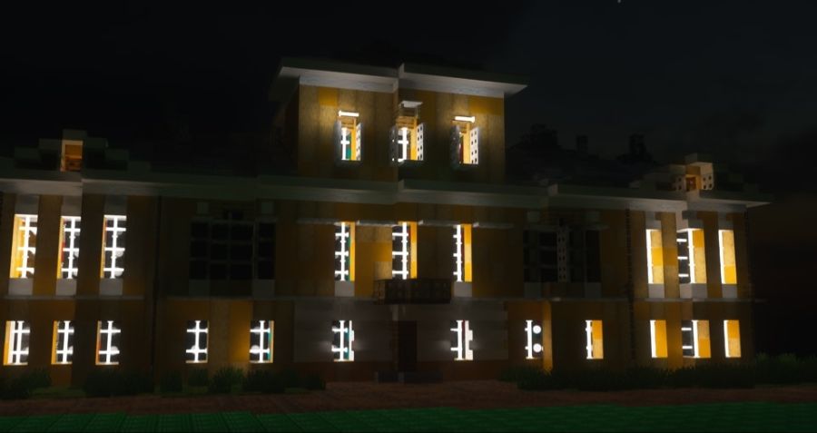 Энтузиасты построили в Minecraft копию музея Пушкина в Берново Энтузиасты построили в Minecraft копию музея Пушкина в Берново