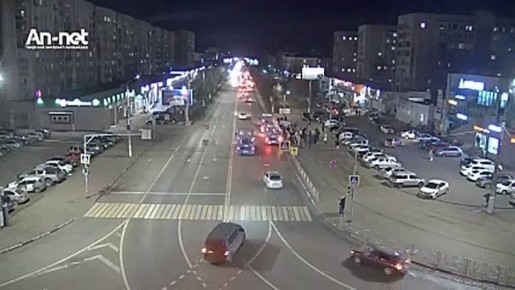 Момент аварии с четырьмя пострадавшими в Твери попал на видео