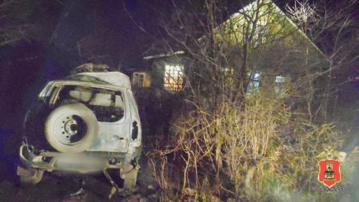 Нетрезвый волочанин сжёг семейный автомобиль: в полиции возбуждено уголовное дело