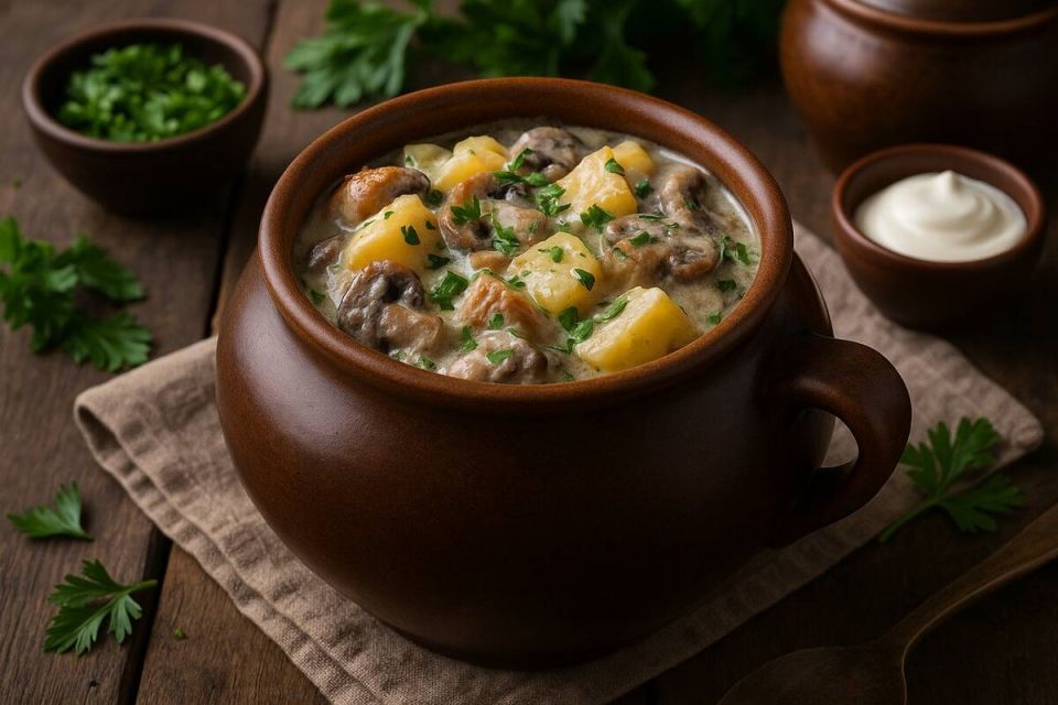 Тушёная картошка с грибами: один секрет для ресторанного вкуса