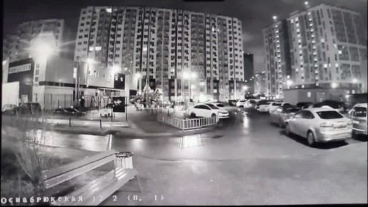 Момент прилета дрона ВСУ по жилому дому в Твери