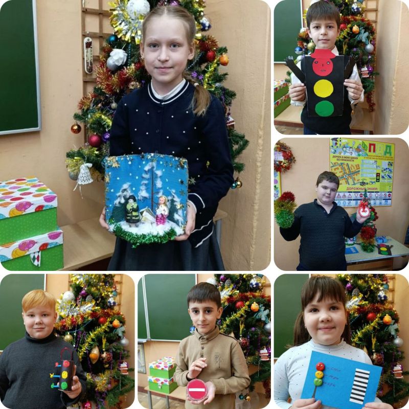 Ученики средней школы № 20 города Твери присоединились к челленджу #ЁлкавстилеПДД