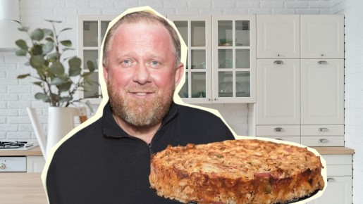 Сытный пирог без муки и теста от шефа Ивлева: просто смешиваете продукты и запекаете