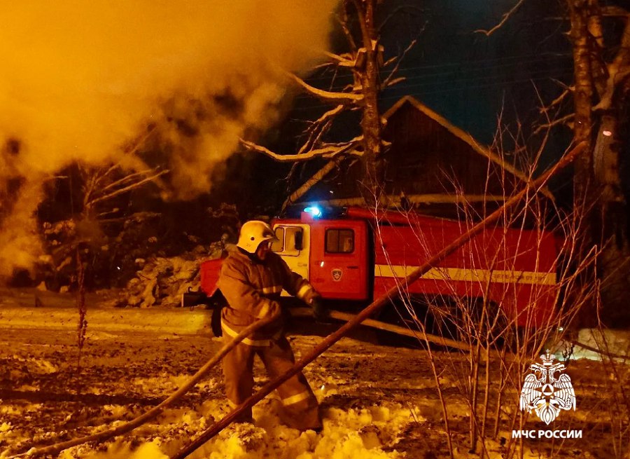На пожаре в Весьегонском округе найдено тело погибшего На пожаре в Весьегонском округе найдено тело погибшего