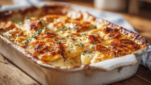 Простой способ приготовить картофель с курицей и сыром