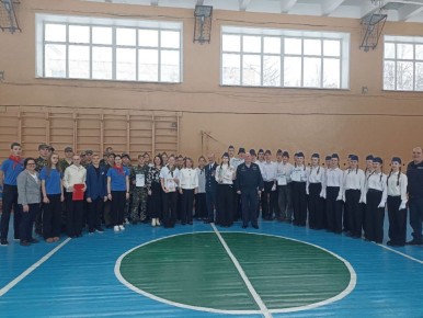 В МОУ СОШ №43 города Твери прошел смотр строя и песни на кубок имени В. И. Кузнецова