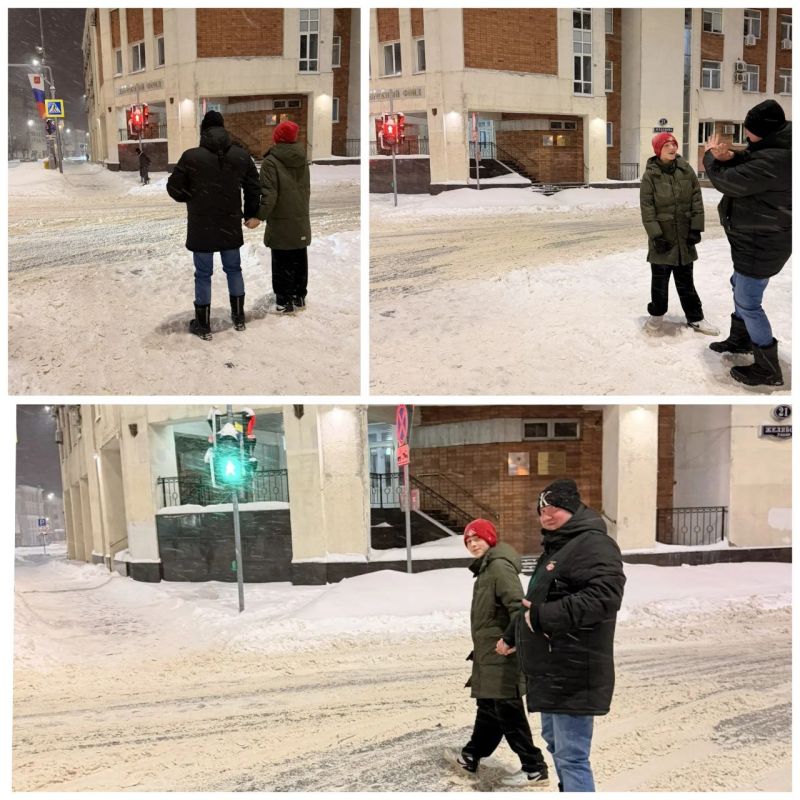 Папы знают, как безопасно! Лучший пример — это собственный! Отец и сын — команда безопасности на дороге!