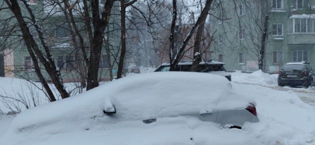 Тверь заметает очередной снегопад: тверичане поделились фото, видео непогоды