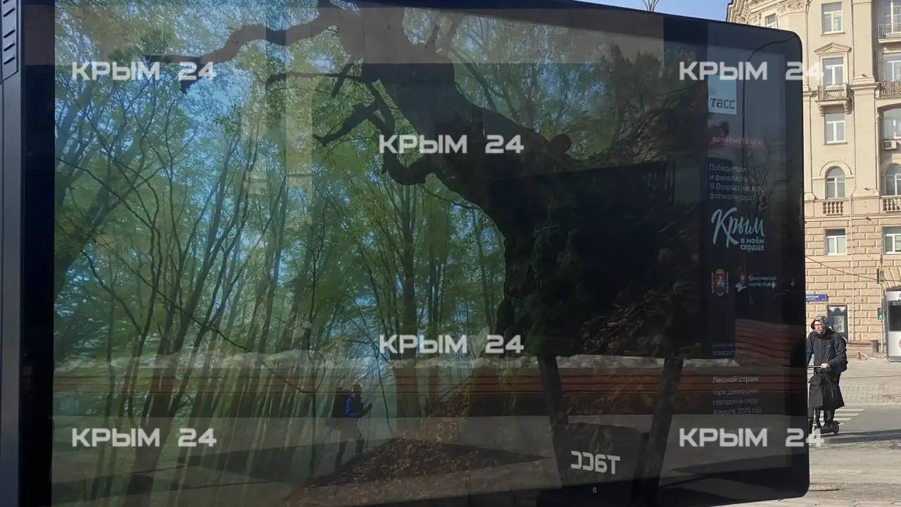 В центре Москвы показали Крым В центре Москвы показали Крым