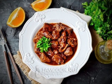 Нежная говядина с ярким кисло-сладким соусом