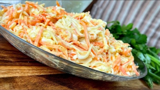 Легкий и быстрый салат из корейской моркови, который удивит всех