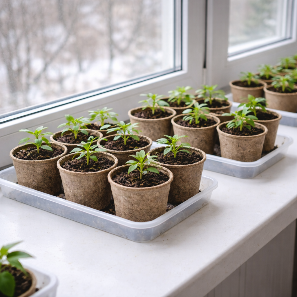 Как простое освобождение пространства на подоконнике улучшило рост рассады