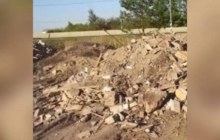 В Калининском районе Тверской области обнаружена несанкционированная свалка кирпича