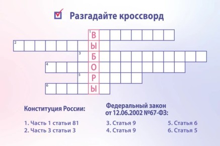 Код выборов: избирательный кроссворд