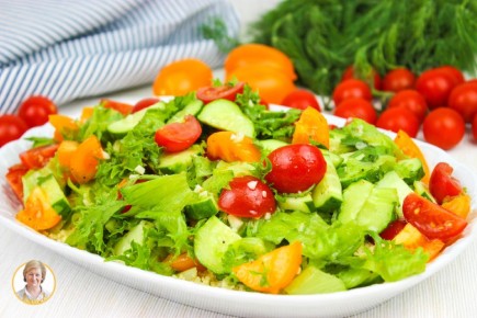 Летний свежий салат с кускусом: идеальное освежение для знойных дней