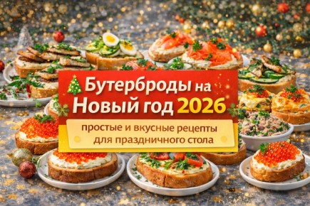 Вкусные бутерброды к Новому году 2026: быстрая подготовка к празднику