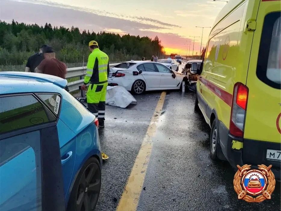 Появились подробности и фото массовой аварии на трассе в Тверской области Появились подробности и фото массовой аварии на трассе в Тверской области