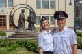 Тверь.. Перед главным Дворцом бракосочетания установлена скульптурная композиция