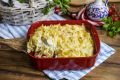 Запеканка из фетучини: вкусовое наслаждение с копчёной индейкой и моцареллой