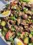 Непревзойденный теплый салат с куриной печенью
