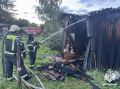 В Тверской области загорелся сарай с "сюрпризом"