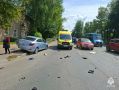 Появилось видео с моментом столкновения пяти машин в Твери