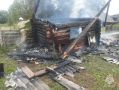 Оперативная работа. Вчера произошло возгорание бани в деревне Мокравицы Краснохолмского МО. Огнем строение уничтожено полностью