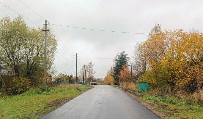 В Удомельском округе отремонтировали более 500 метров дороги в деревне Касково