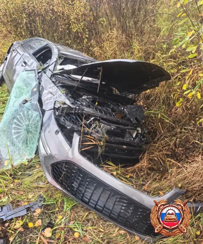 В Конаковском округе автомобиль вылетел в кювет, пострадала пассажирка