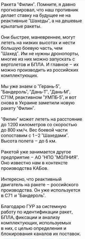 Алексей Васильев: Новая малая крылатая ракета Филин (она же реактивный БПЛА, дрон) Алексей Васильев: Новая малая крылатая ракета Филин (она же реактивный БПЛА, дрон)