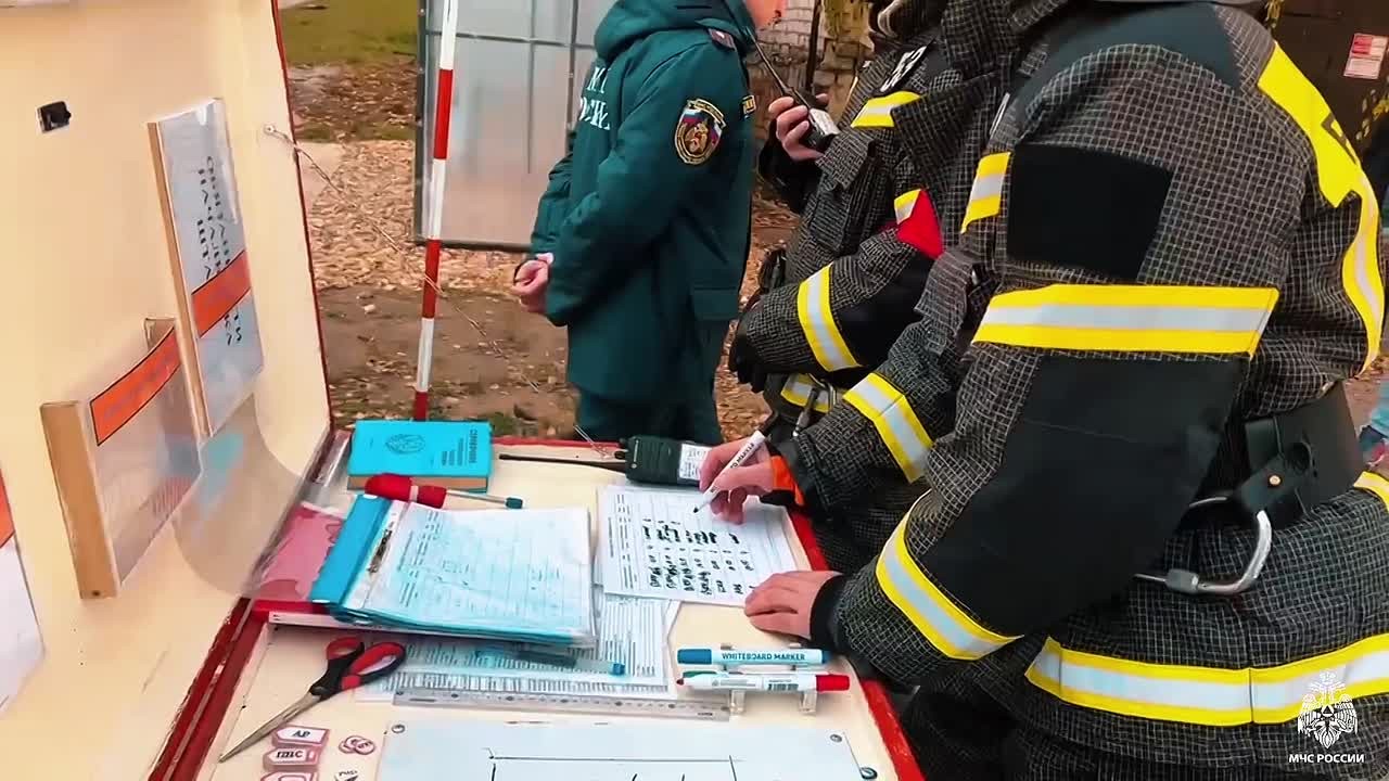 Пожарно-тактические учения в Старице
