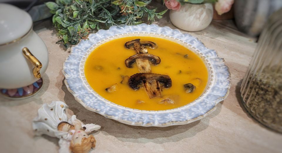 Тыквенно-грибной суп-пюре: осенняя симфония вкуса